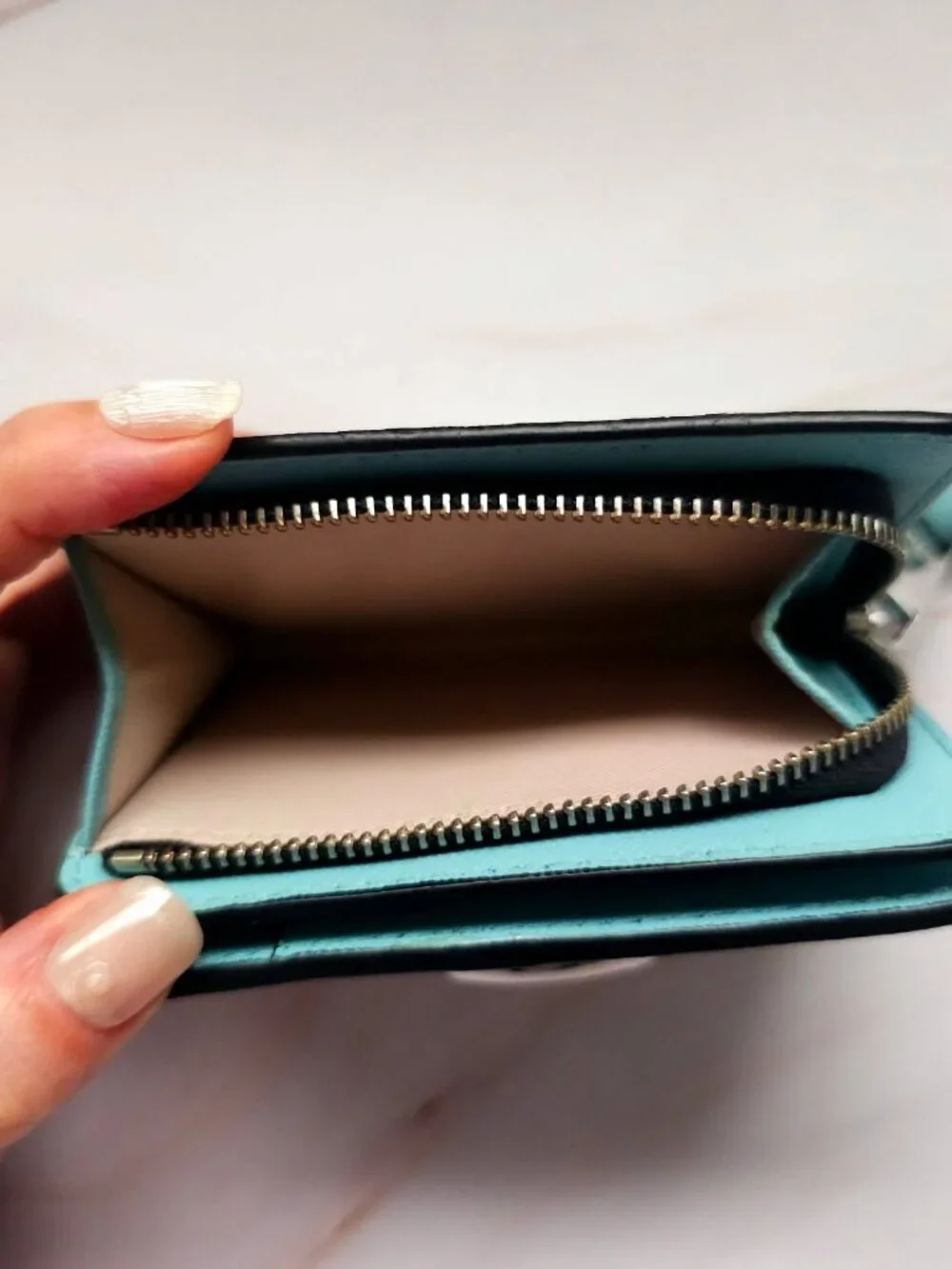 The Marc Jacobs Leather Tie Dye Snapshot Bifold  Compact Wallet